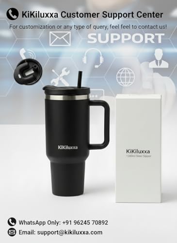 Image of KiKiluxxa 1200ML Stainless Steel Tumbler with Lid, Dual-Sip Sipper (Direct & Straw Sip) - Large Insulated Travel Cup for Water, Coffee, Iced Tea - Perfect for Office, Gym & Travel (DS-Light Green)