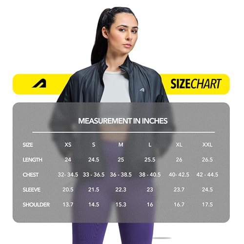 Image of Boldfit Windcheater Jacket for Women, Lightweight & Wind-Resistant with Reflective Cool Jacket for Women, Relaxed Fit-Stylish Windbreaker for Outdoor with Zipper Pockets