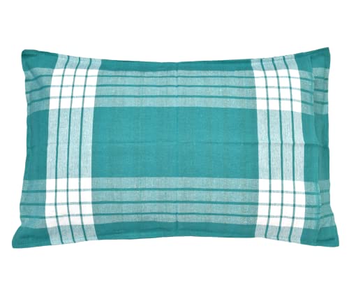 Image of TUNI MANI Pure Cotton Bedsheet with Pillow Cover for Home /Hospitals, Size : 50 inch X 90 inch (Green)