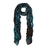 Premium Unique Long Paisley Floral Scarf Wrap - Different Colors Available
