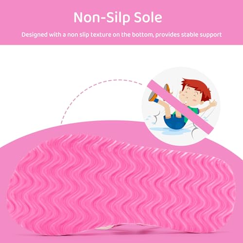 Image of WateLves Girls & Boys Kids Flip Flop summer Slide Sandals Slip on Suitable for Bath Shower Beach pool (Little Kid /Big Kid)