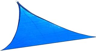 SECFOU Toldo De Lona Guarda-Sol Triângulo Guarda-Sol Ao Ar Livre Jardim Vela Sombra Vela Bloqueador UV Bloco UV Bloco UV Vela Triângulo Vela Guarda-Sol Vela Piscina Dossel Azul