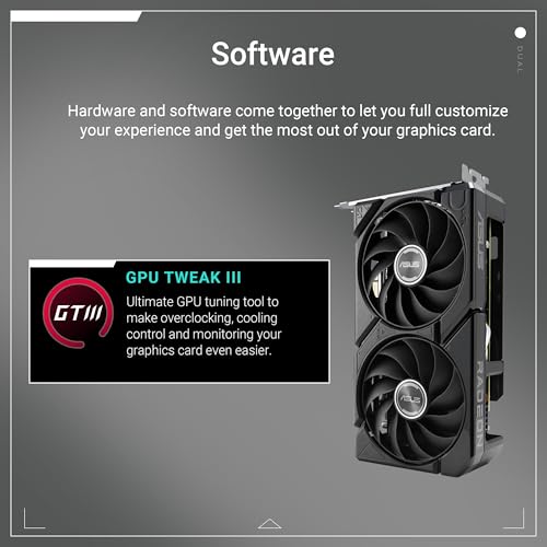 ASUS Dual AMD Radeon RX 9060 XT 8GB GDDR6 Graphics Card, (PCIe 5.0, HDMI 2.1b, DisplayPort 2.1a, 2.5-Slot Design, Axial-tech Fan Design, 0dB Technology), 3 Year Warranty by ASUS - Image 7