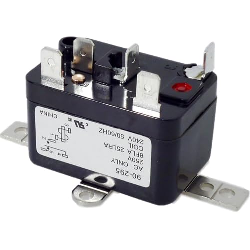 ClimaTek 90295 Aftermarket Replacement Relay, a black rectangular electrical component with multiple metal terminals and a white label showing specifications and a wiring diagram.