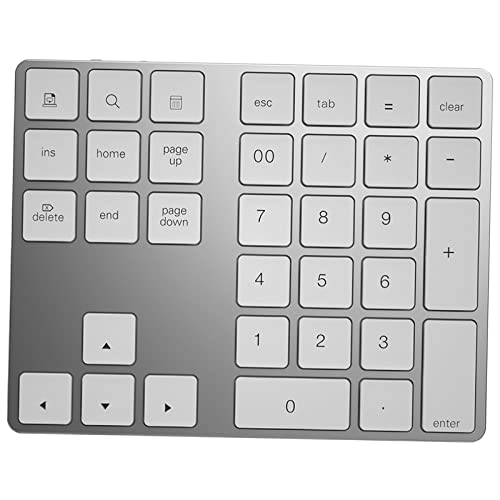 Clavier numérique sans fil BT 34 touches clavier digital batterie intégrée base métallique