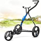 GolfWishbone Golf Push Carts | Wishbone Golf Cart - Utilizing The Very Latest Materials & Weight Saving Design (Blue),OG033402024