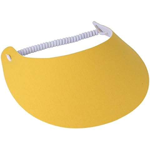 The Incredible Sunvisor, Available in Beautiful Solid Colors, Perfect for The Summer! (Yellow) Cover