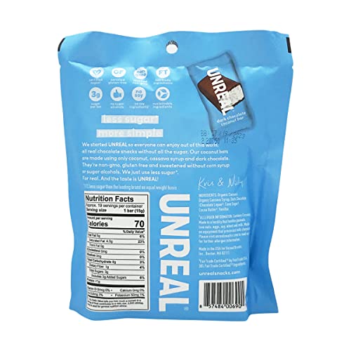 Unreal Dark Chocolate Coconut Bars, 10 Oz #TOP1