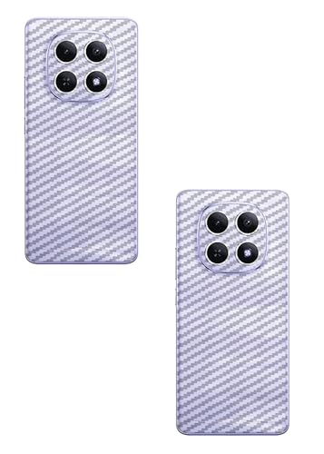 Image of (Pack of 2) Compatible with Redmi Note 15 5G Skin Sticker /Vinyl wrap /Protective Film Mobile Back Skin Carbon Fiber 3D Transparent by Candeal Mizhan(Only Back)