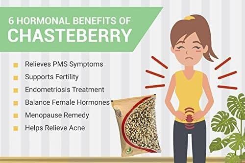Miniatura 3 de Semillas de Chasteberry para té 7.05 oz  Vitex Agnus-Castus  Pimienta de monje  Bueno para mujeres