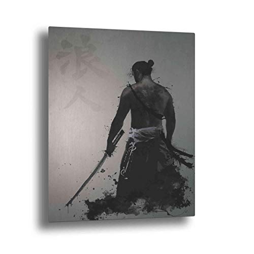 Ronin Nicklas Gustafsson tableau aluminium brossé noir 61x36cm