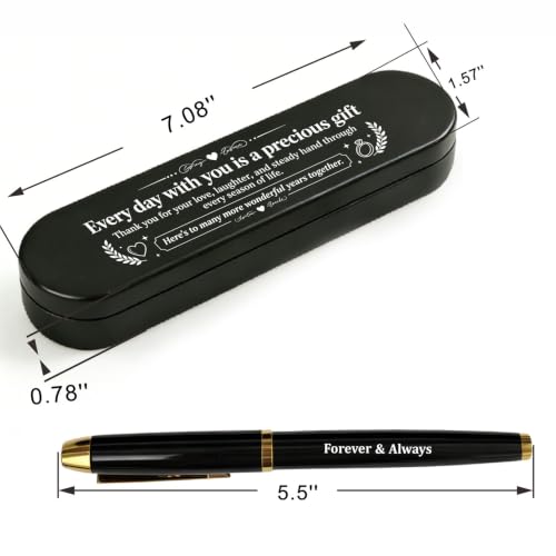Forever & Always Engraved Gel Pen, Keepsake Present for Husband & Wife - Image 2