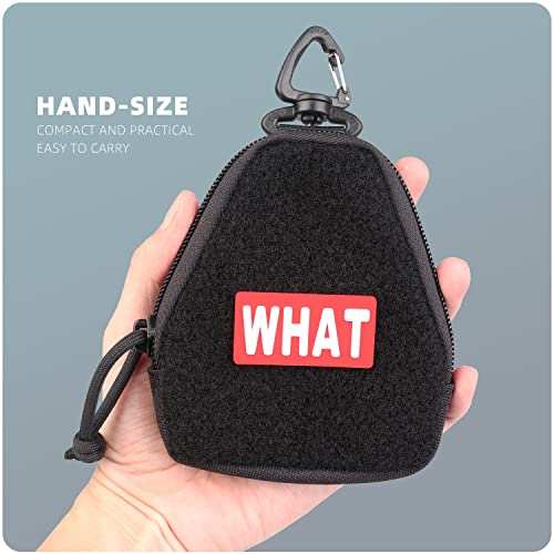 Amyipo Mini Small Utility Edc Pouch Molle Pouch Multi-Purpose Compact Tactical Waist Bags (Black, Triangle Pouch)… #TOP6