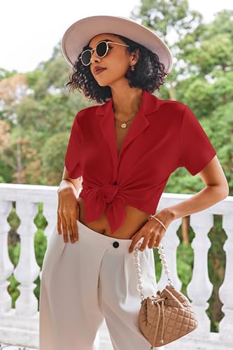 Image of Ekouaer Pajamas Set for Women Short Sleeve Sleepwear Button Down Pjs Lounge Sets Soft Nightwear