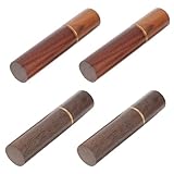 SEWOART 4 Estuches de Madera para Agujas de Coser, Contenedores de Costura en Sándalo y Palisandro, Organizadores Multifuncionales de Costura para Uso Doméstico y Viaje