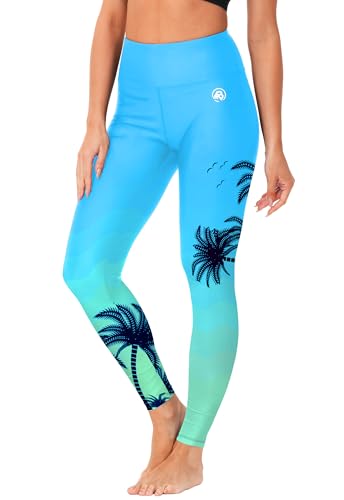 Image of AOBUTE Women Swim Pants UPF 50+ Rash Guard Pants High Waisted Swimming Leggings
