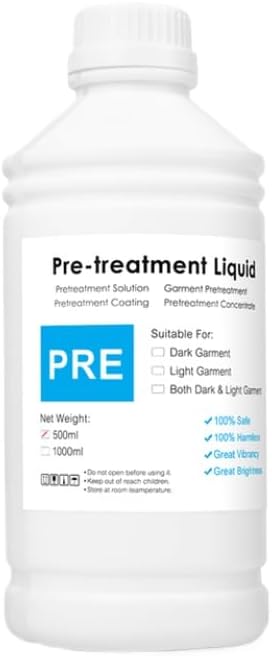 500ml DTG Ink Textile Garment Ink Compatible with DX5 DX6 DX7 TX800 I3200 L1800 1390 R1900 R3000 9600 4800 F2000 F2100 Printer(1PC Black)