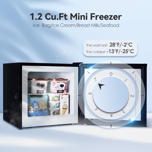 Lhriver ID-D6835-B Mini Freezer Compact Upright Freezer thumb #2