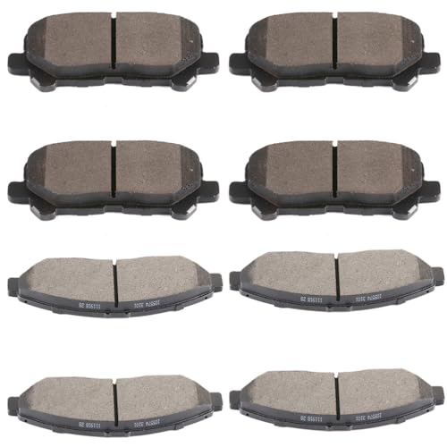 Image of SCITOO Disc Brake Pads Kits D1378-8396 & D1585-8397 Front Rear 8Pcs Brake Pads Set Fit For Honda For Pilot 2012-2015