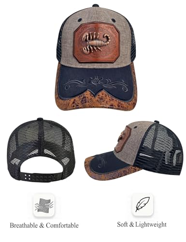 Image of TOPACC Western Trucker Hat for Men Women Cowboy Country Hat Snapback Cap