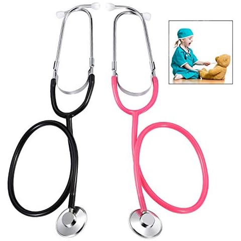 iPobie 2 Pcs Stethoscope Toy,Pretend Play Doctor's Set Role-playing Games Toys for Children Cover