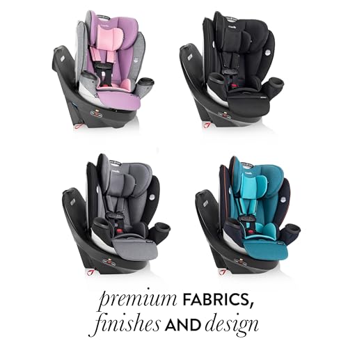 Image of Evenflo Revolve360 Extend Convertible Car Seat with 360 Degree Rotation, Extended Rear-Facing, Forward-Facing, Booster Mode, and Secure Latch Install, Ainsley
