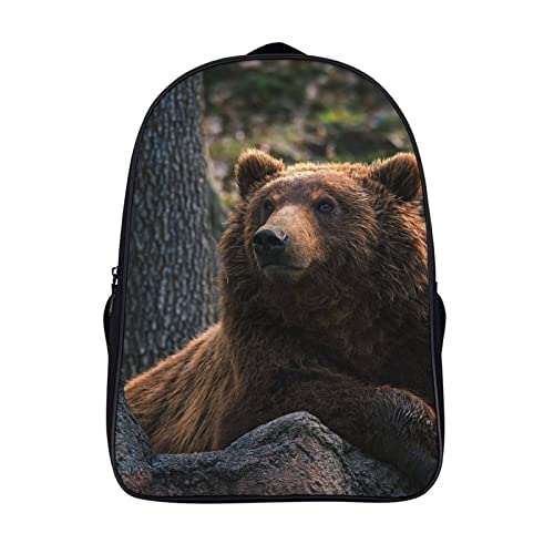 Sac à dos garçon fille ours réglable pour soulager le dos à l'école