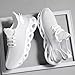 RSZGSWS Lightweight Sneakers for Men Fashion Athletic Gym Non-Slip Training Shoes Breathable Lightweight Arch Support Running Shoes White