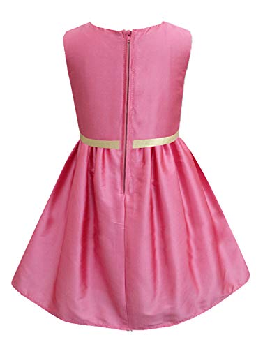 Image of A.T.U.N. (ALL THINGS UBER NICE) Girls Embroidered Fit and Flare Knee Length Party Dress for Special Occasions