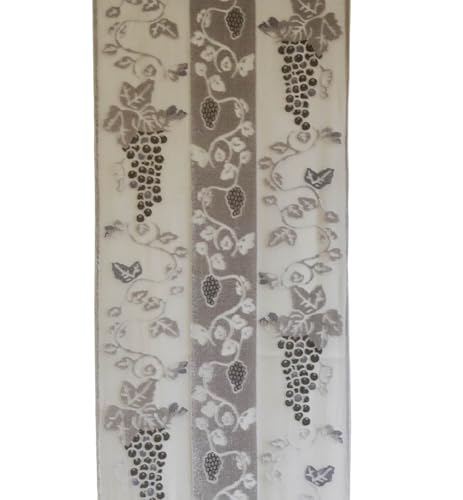 Burn-out Velvet Scarf, 70" L x 13" W, with 9" Fringe, Vineyard3