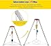 WEBUEP Industrial Rescue Tripod - 1200LBS Capacity Aluminum Hoist Tripod with Anti-Fall Self-Locking System, for Narrow Space Lifting & Emergency Retrieval, Manned Safety Equipment