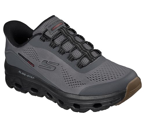 Image of Skechers Men's Glide-Step Sole Hands Free Slip-in,Charcoal /Black,14