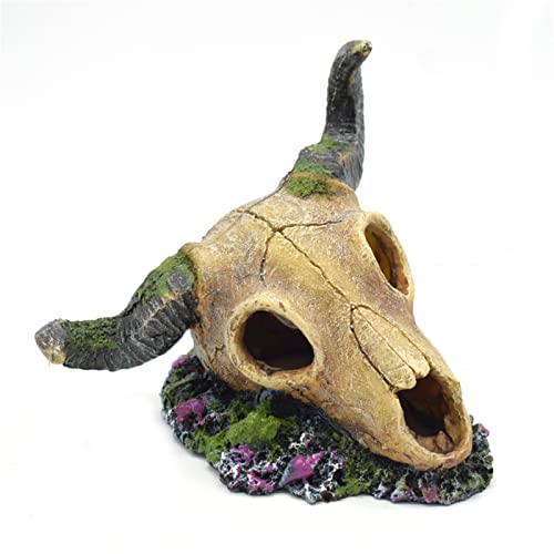 WANGCL Fish Ornaments Aquarium Decoration Fish Tank Decoration Fish Tank Landscaping Decoration Hiding Caves Aquarium Display Shrimp House Hiding House Hollow Simulation Sheep Head