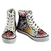 Colorful Printed Sneakers, Retro Women's Shoes, Handmade Multicolored Sneakers, Special Occasion Gift (Multicolor, 9)