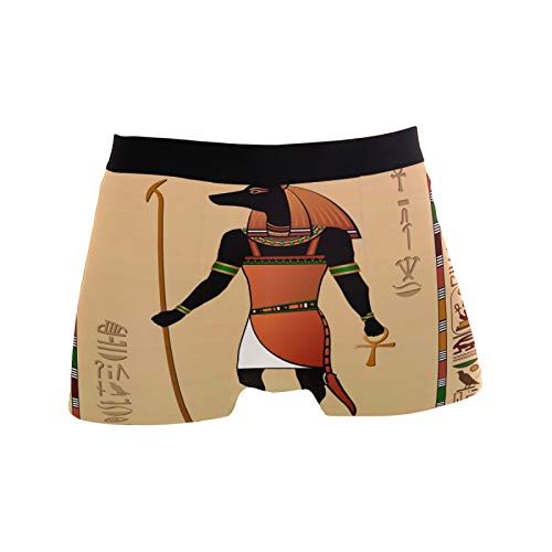 Linomo Calzoncillos tipo bóxer para hombre, estilo vintage, egipcio, Anubis Horus, estilo bóxer Cover