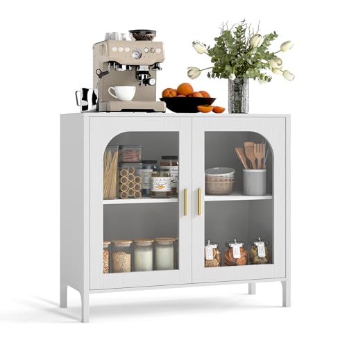 39.4" Wide Wood Storage Cabinet with Shelves