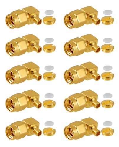 Connecteurs SMA mâles à souder pour réparer et monter vos câbles coudés RG405 x10