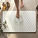 Kivva Alfombrilla Diatomita - Alfombra Baño Diatomita - Alfombra Baño Secado Rapido - Baño Piedra Diatomea - Alfombrilla - Alfombra Antideslizante - 60x40 - ANTIBACTERIANA - Bath Mat