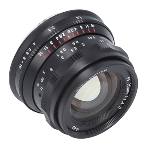 Objectif Portrait d'appareil Photo, Objectif Portrait Plein Format 35 Mm pour la Photographie (Black)