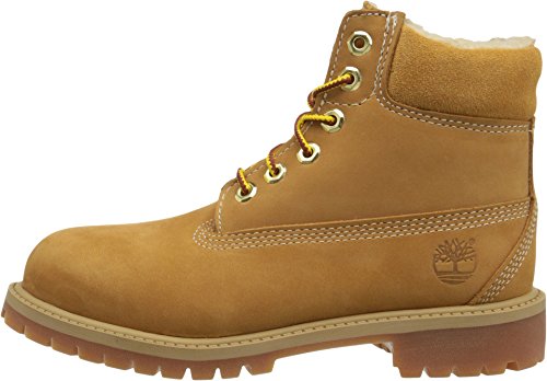 Image of Timberland 6 inch Premium w / Faux Shearling Boot with Closure (Toddler /Little Kid /Big Kid)