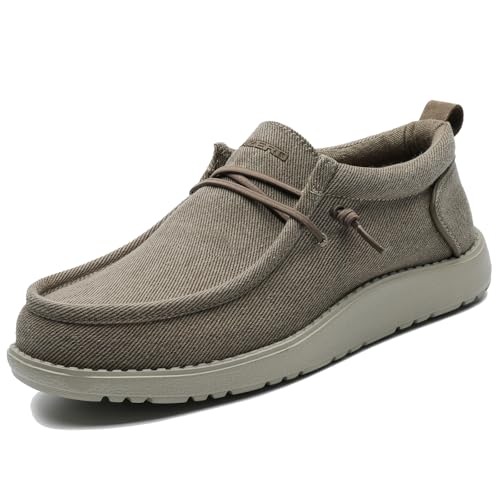 Image of 1TAZERO Men Slip On Shoes Loafer with Arch Support Insoles,Men Casual Shoes for Plantar Fasciitis