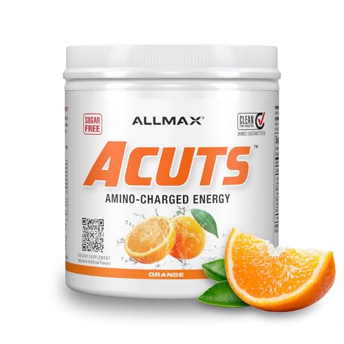 Image of ALLMAX ACUTS Amino Energy Powder, 30 Servings, Orange