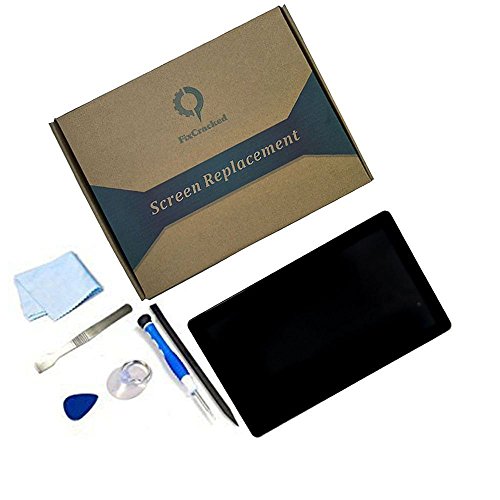 Nexus 7 (1st Gen) LCD Screen Touch Digitizer Front Panel Assembly Replacement with Bezel Frame Installed for Google Nexus 7 2012 First Generation WiFi Version