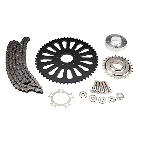 Tigersgate Belt To Chain Drive Transmission Sprocket Conversion Kit Fits 2006-17 Dyna And 2007-17 Softail #TOP14