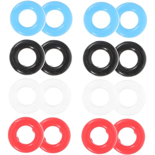 Hoement 8ペア イヤーマフりめアクセサリー グラスショット イヤーグリップフック シリコーン リテーナー シリコンイヤーグリップ つなぐ シリカゲル テンプルカバー