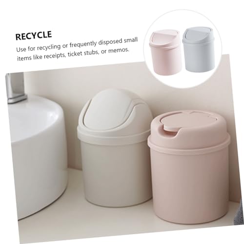 Mini caneca de basura creativa Healifty para escritorio miniatura 4