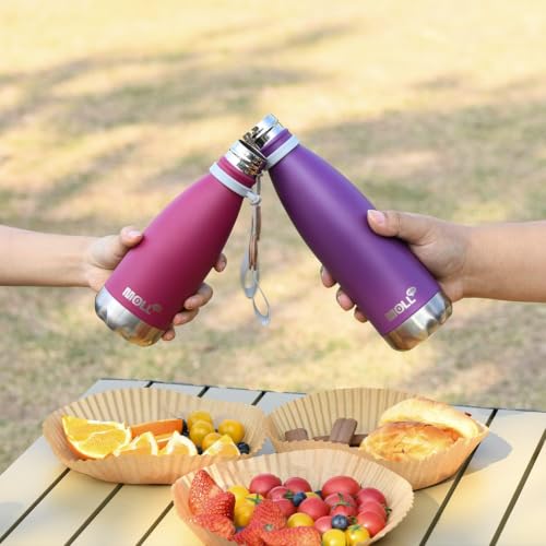 Image of Kids Water Bottle,9 oz Stainless Steel Vacuum Insulated,Dark Purple