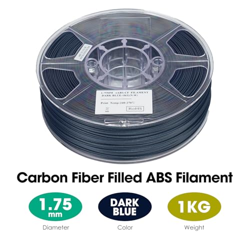 Filamento ABS eSUN 1.75mm con Fibra de Carbono, 1KG - Azul Oscuro - Material para Impresoras 3D FDM. - Fernando Cortés