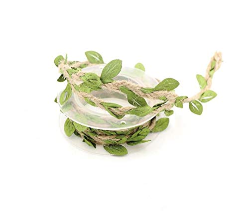 6pcs/lot 1.5m DIY Artificial Leaves Twine String With Leaf Silk Leaves Flower Garlands Home Garden/Wedding Party Decoration Fake Flowers