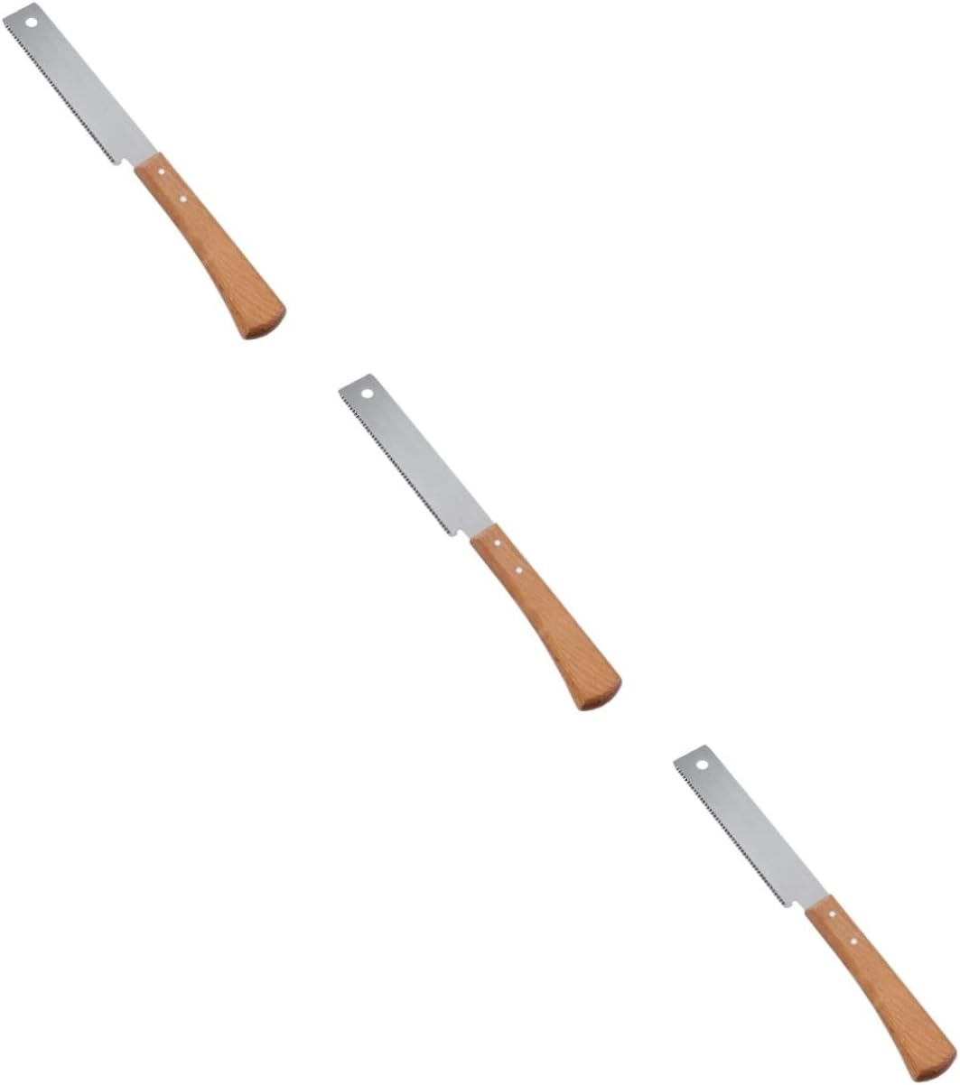 3pcs Small Japanese Hand Saw Woodworking Hand Saw Plain Cutting Fine Tooth Diy Wood Wooden Handle